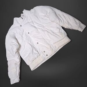 Drummer Boy Collection White Puffer Hoodie